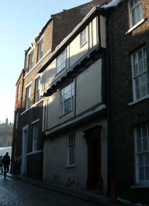 A sixteenth-century building on Owengate, now used as accommodation for students at University College. 